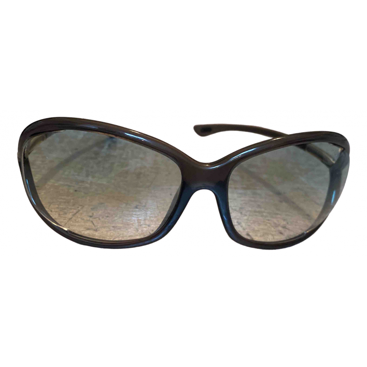 Oversized sunglasses Tom Ford Brown in 